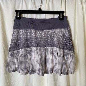 lululemon athletica Gray Patterned Athletic Skort